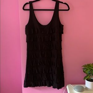 ISLE women's small black dress with ruffles